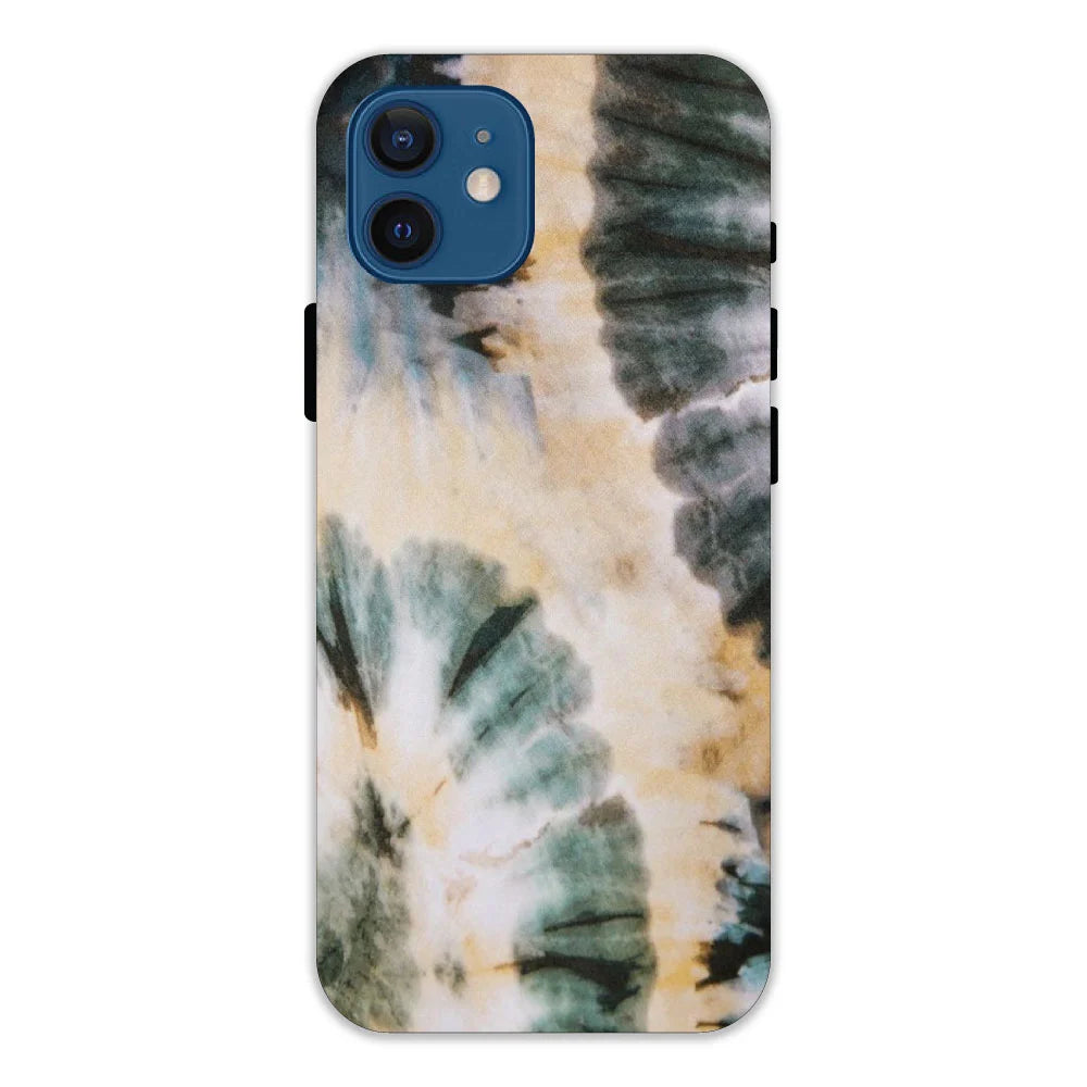 Black and Gold Tie Dye Hard Case Apple iPhone 12 Models