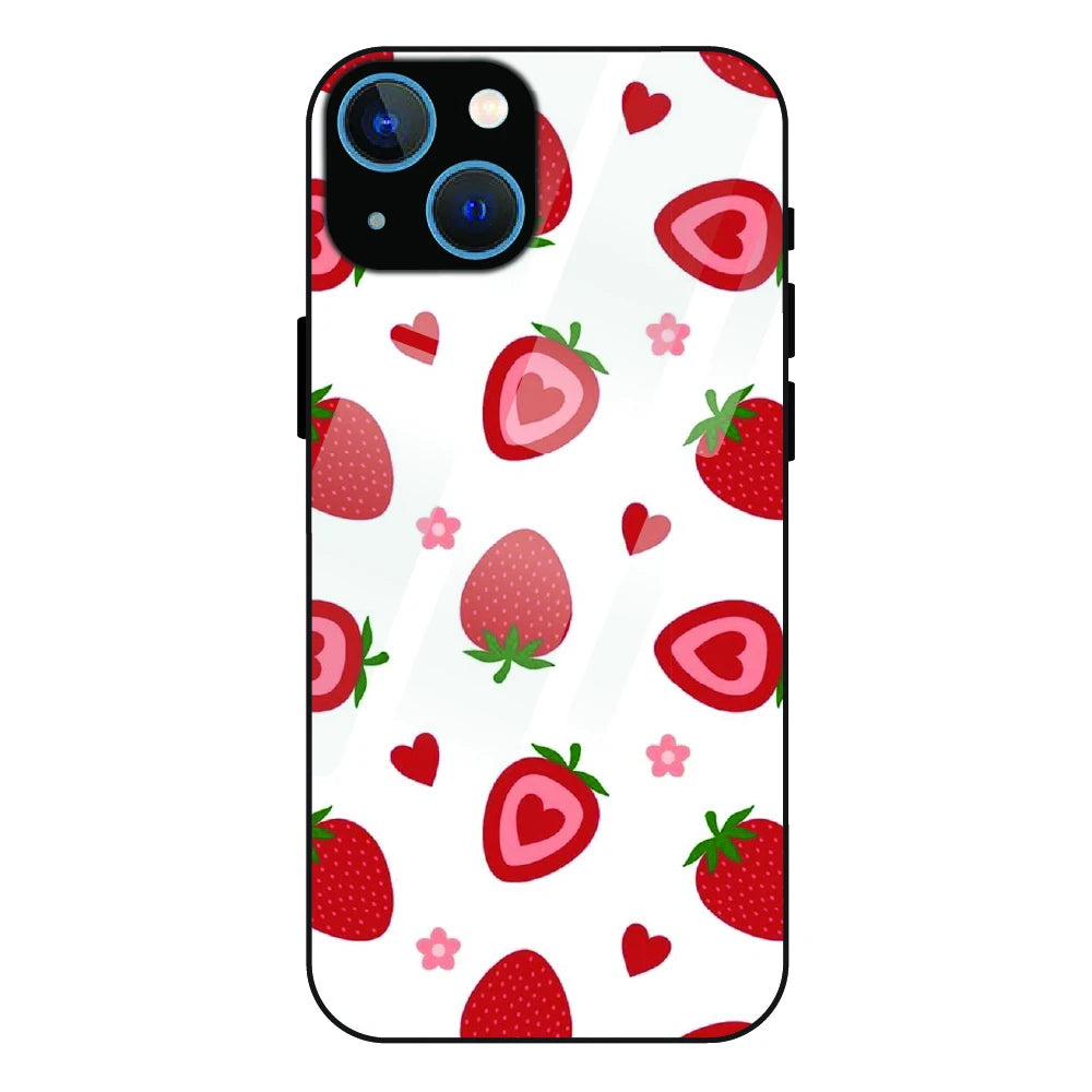 Strawberry - Glass Case For Apple iPhone 13