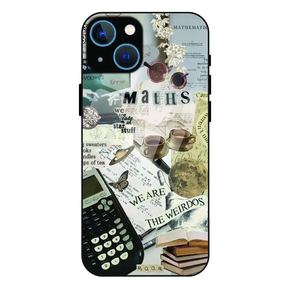 Study Vibes Maths - Glass Case For Apple iPhone 13 Mini