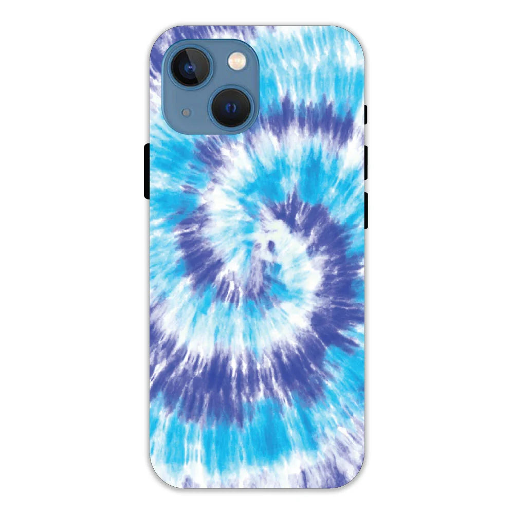 Aqua Tie dye  Hard Case Apple iPhone 13 Mini Models
