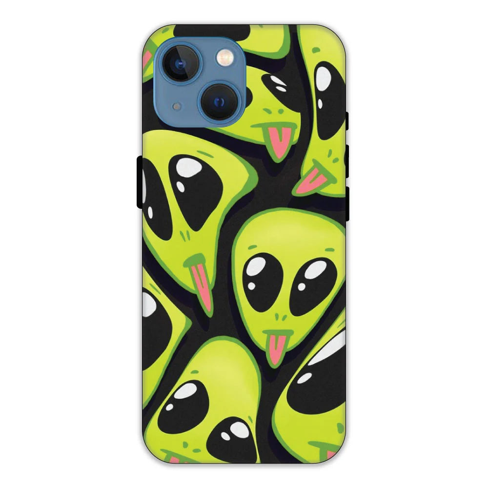 Cute Aliens Hard Case Apple iPhone 13 Mini Models