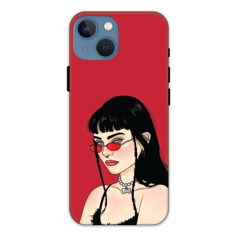 Red Baddie Hard Case Apple iPhone 13 Mini Models