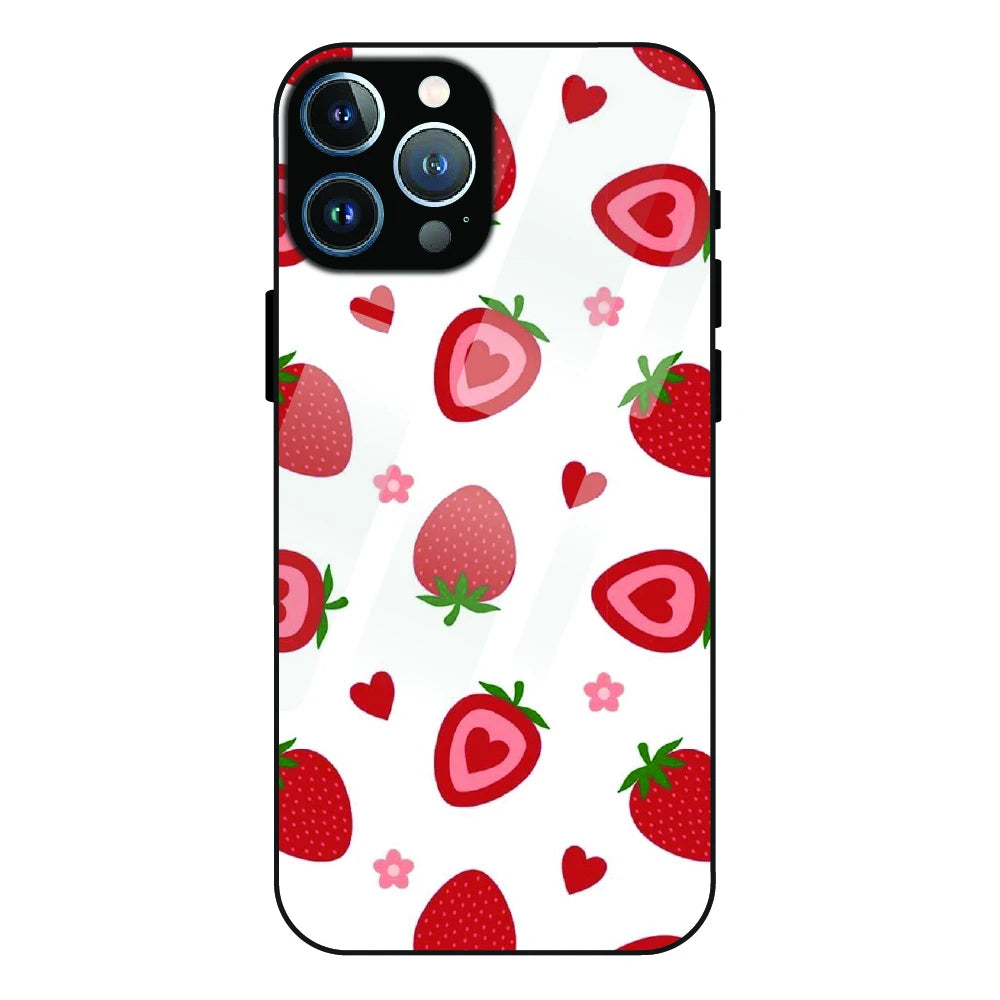 Strawberry - Glass Case For Apple iPhone 13 Pro