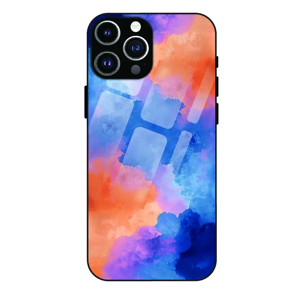Abstract Pastel Cloud Geometry - Glass Case For Apple iPhone 13 Pro Max