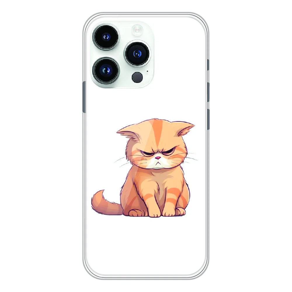 Grumpy Ginger Cat - Printed Silicone Case For Apple iPhone 13 Pro Max