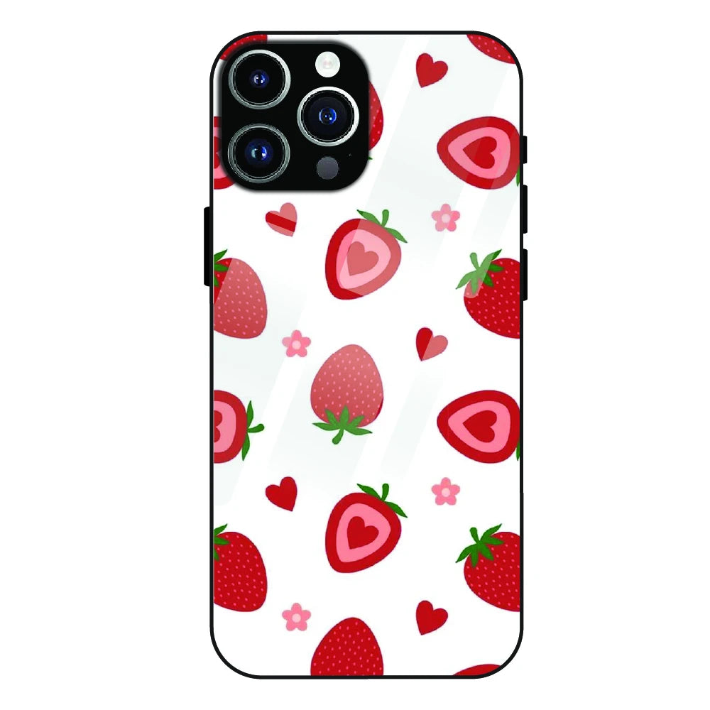 Strawberry - Glass Case For Apple iPhone 13 Pro Max