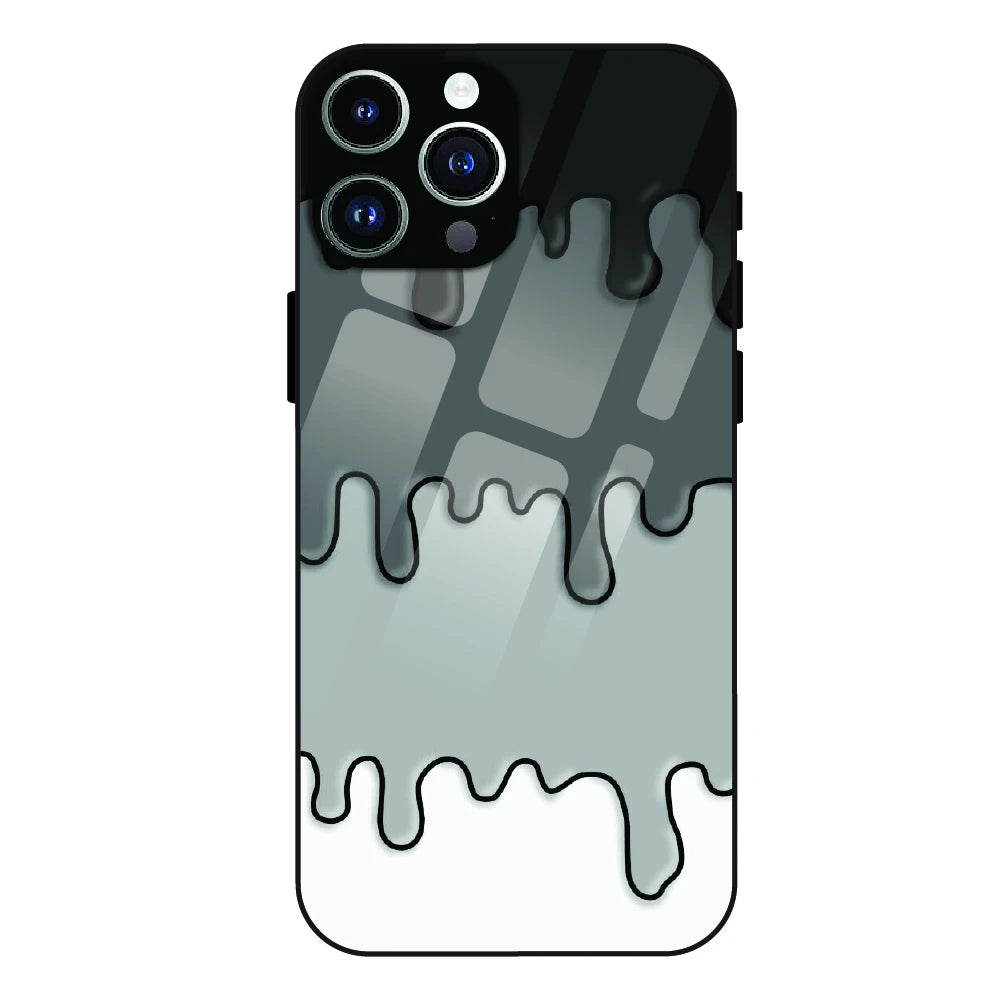Smoky Drip Abstract - Glass Case For Apple iPhone 13 Pro Max