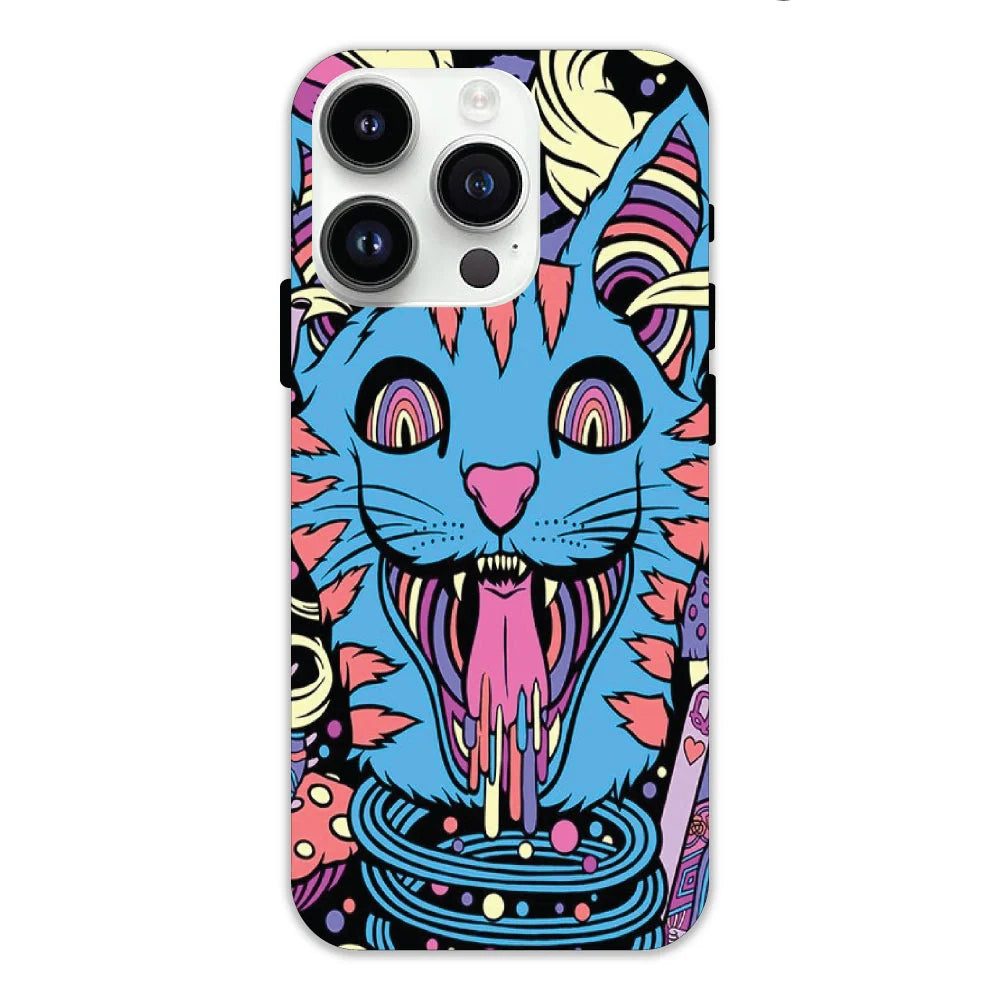 Cat Psychedelic Art Hard Case Apple IPhone 13 Pro Max Models
