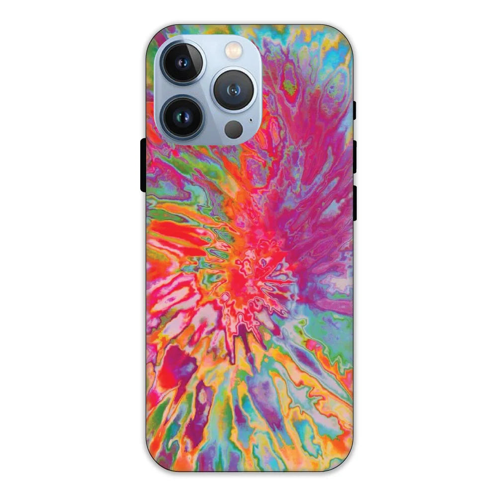 Orange Splash Tie Dye Hard Case Apple iPhone 13 Pro Models