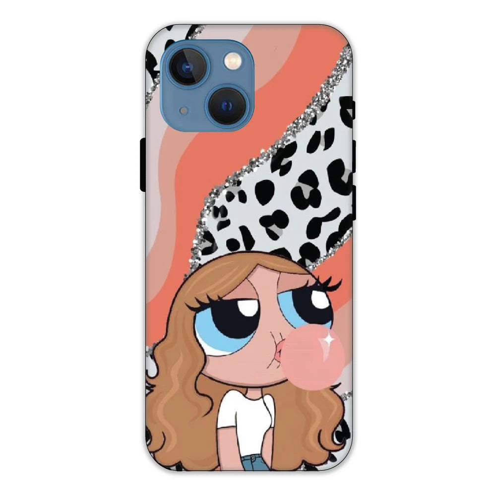 Peach Print Baddie Girl Hard Case Apple iPhone 13 Models