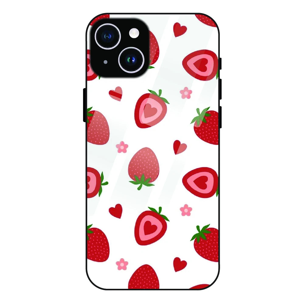 Strawberry - Glass Case For Apple iPhone 14