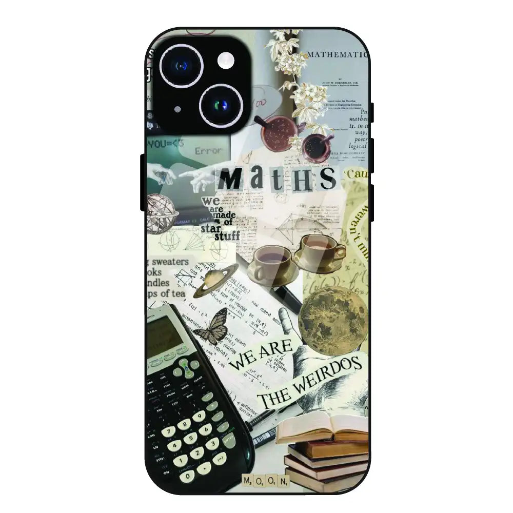 Study Vibes Maths - Glass Case For Apple iPhone 14 Plus