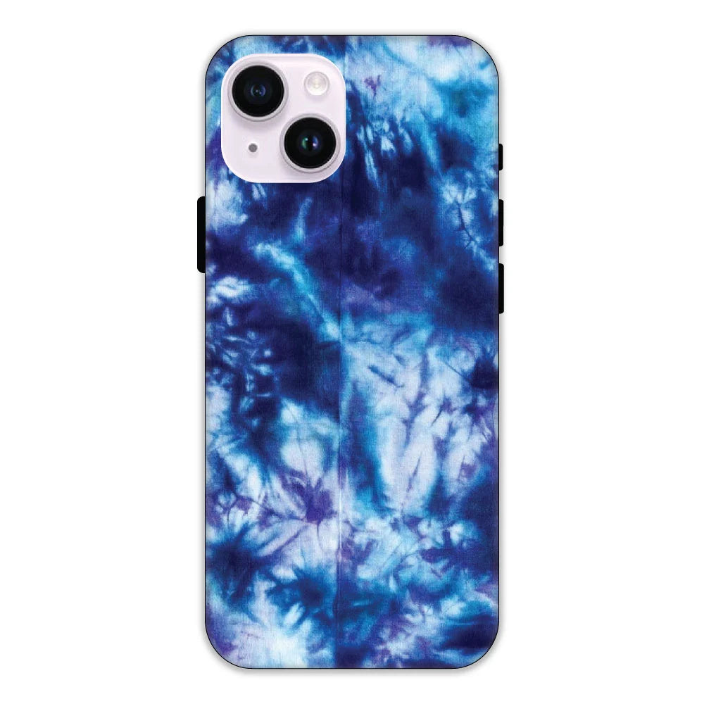 Dark Blue Tie Dye Hard Case Apple iPhone 14 Plus Models