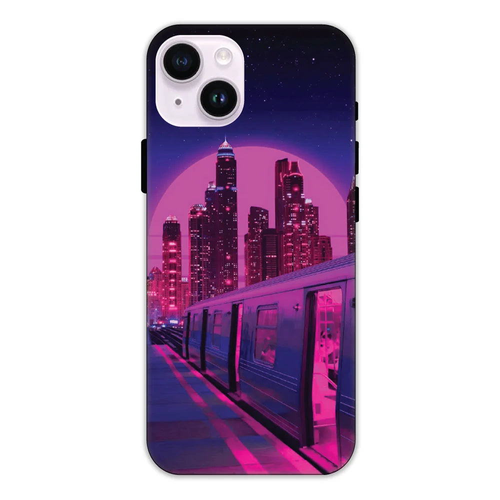 Neon City Synthwave Hard Case Apple iPhone 14 Plus Models