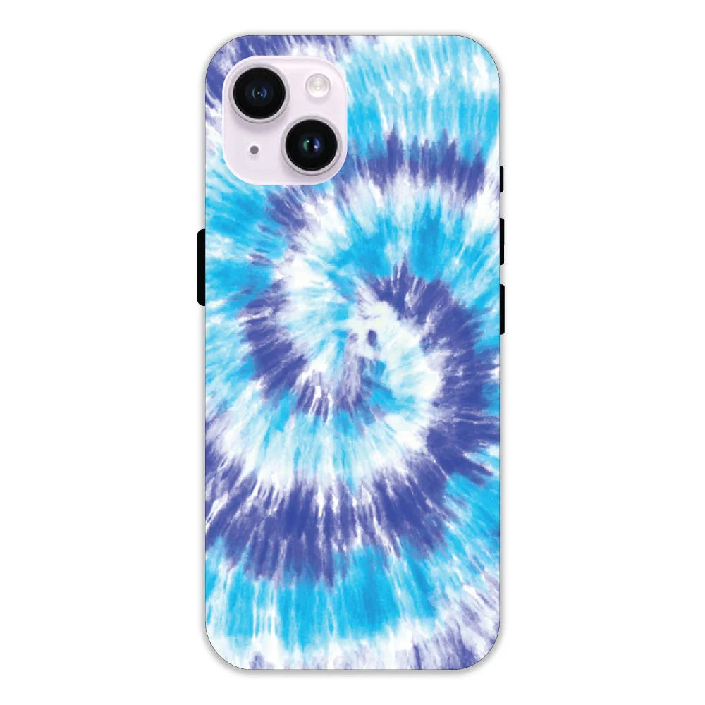 Aqua Tie dye  Hard Case Apple iPhone 14 Plus Models