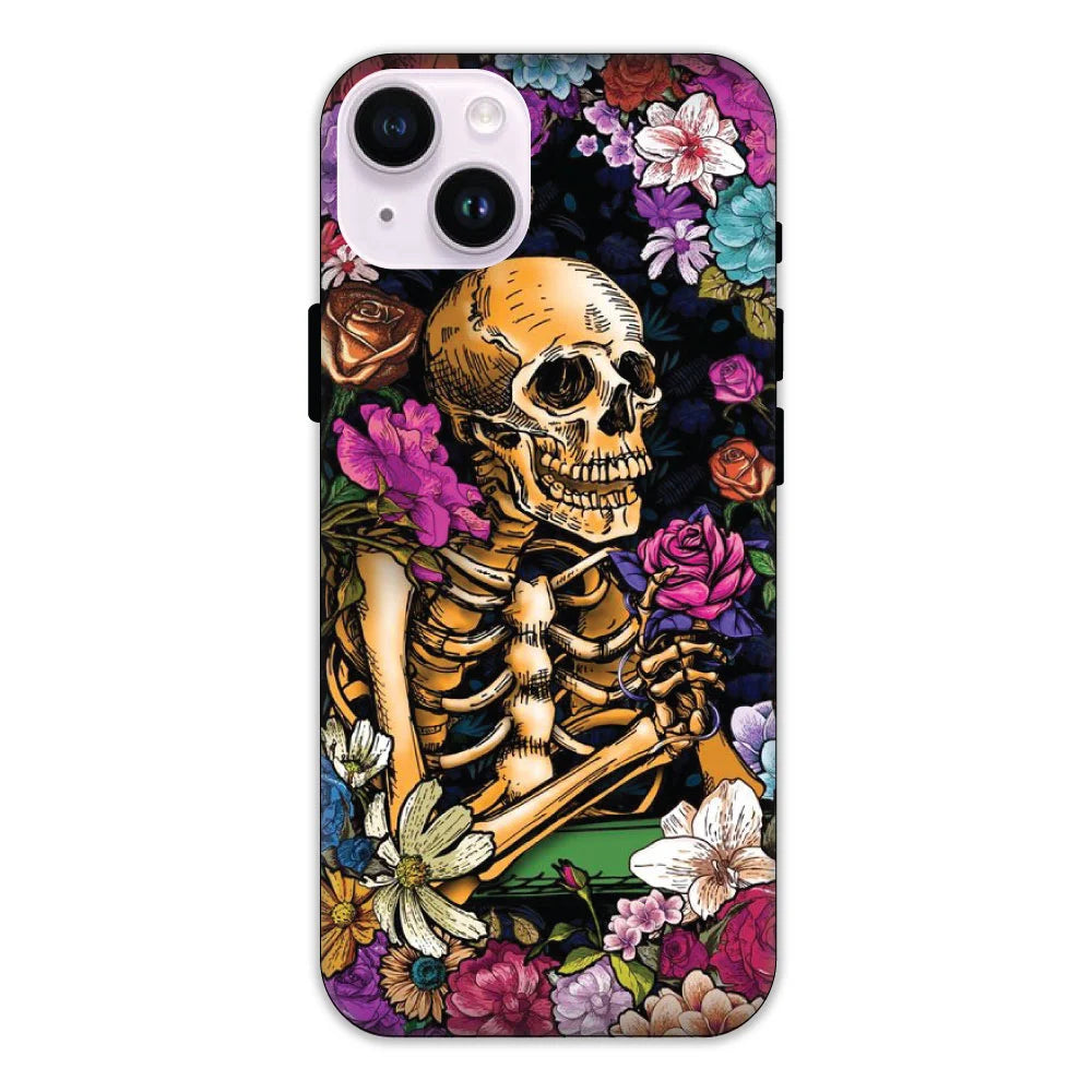 Skeleton & Flowers Hard Case Apple iPhone 14 Plus Models
