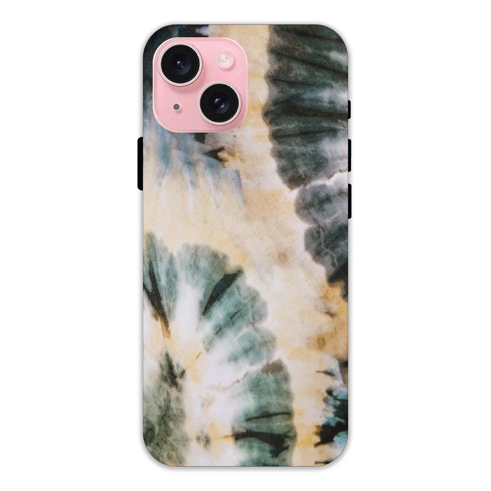 Black and Gold Tie Dye Hard Case Apple iPhone 14 Plus Models