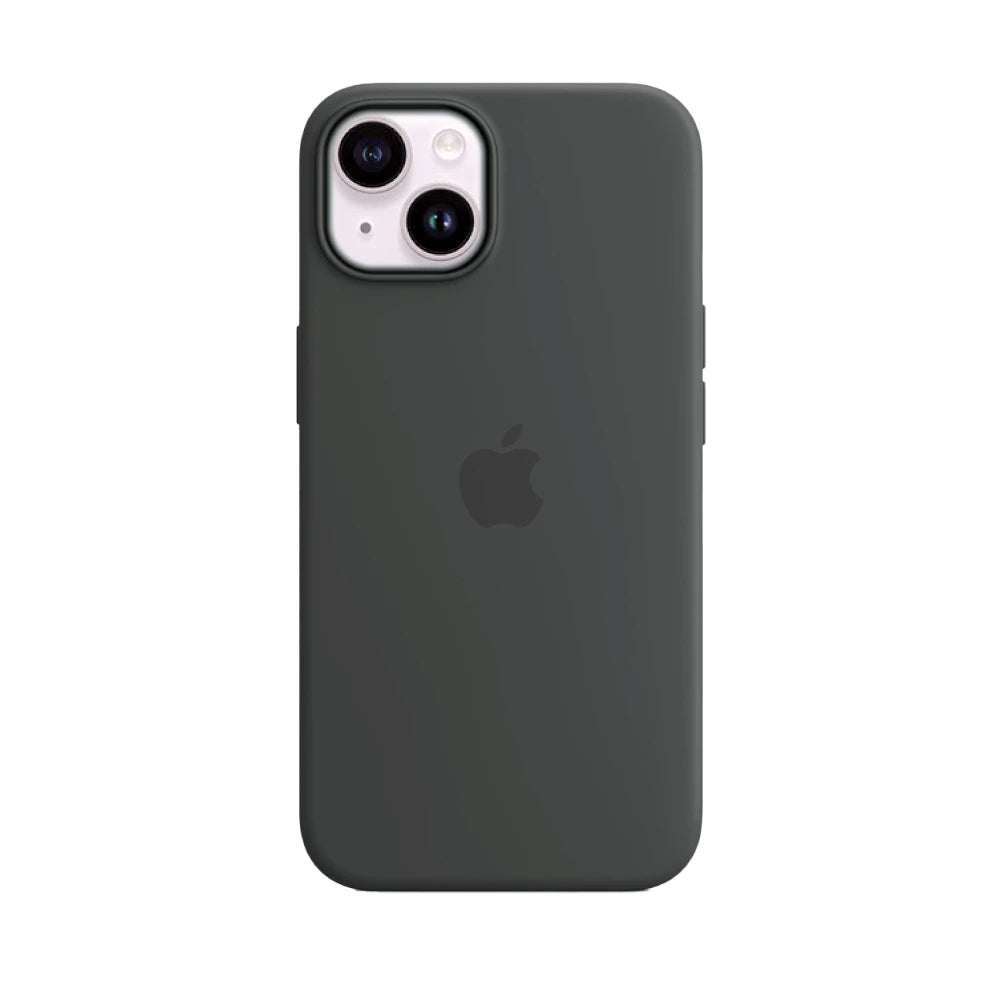 Black Liquid Silicone Case For Apple iPhone 14 Plus