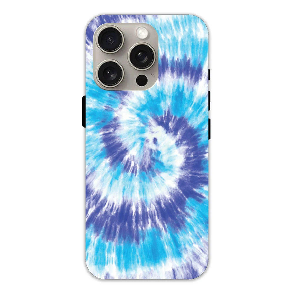 Aqua Tie dye  Hard Case Apple iPhone 14 Pro Max Models