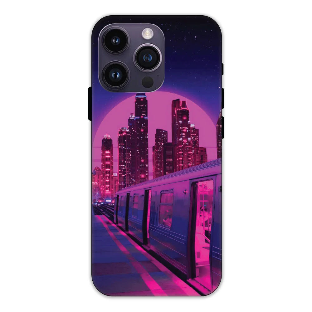 Neon City Synthwave Hard Case Apple iPhone 14 Pro Max Models