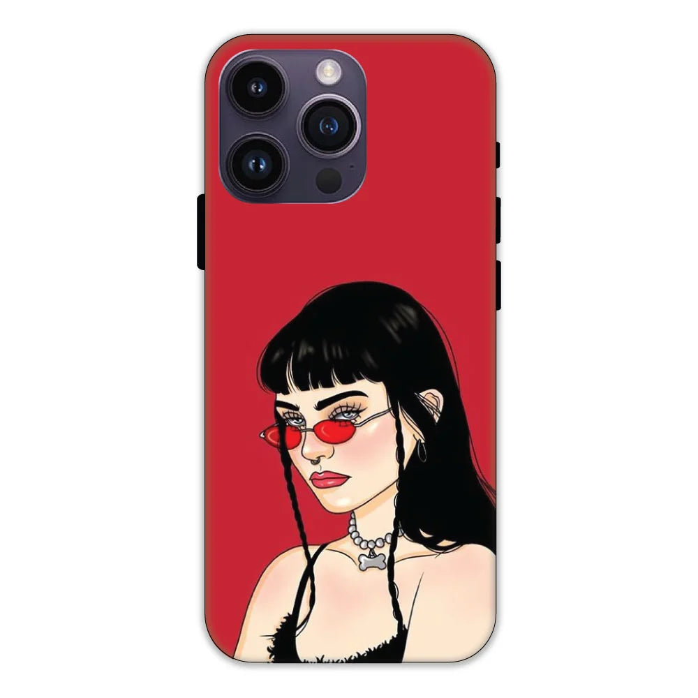 Red Baddie Hard Case Apple iPhone 14 Pro Max Models