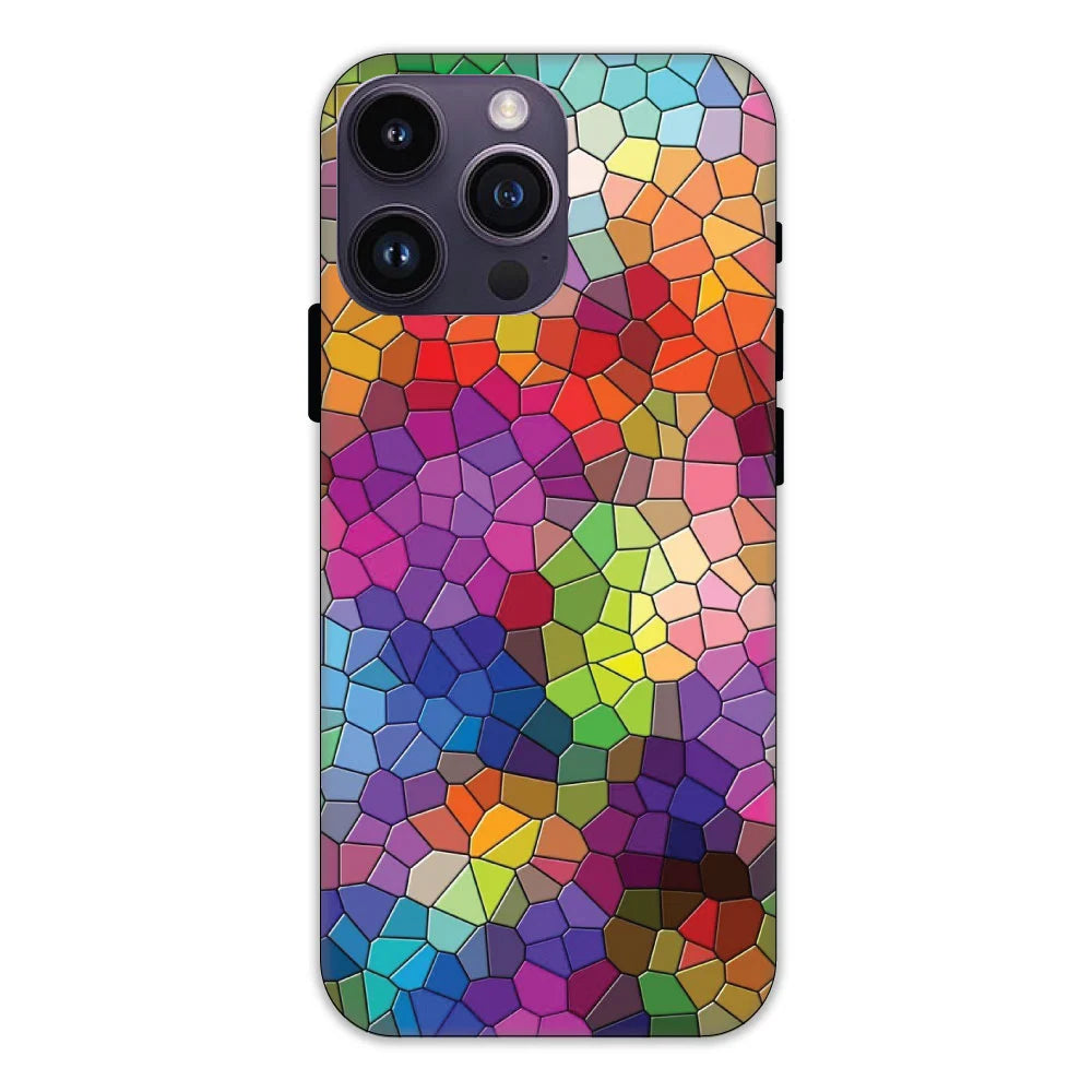 Rainbow Mosiac Hard Case Apple iPhone 14 Pro Max Models