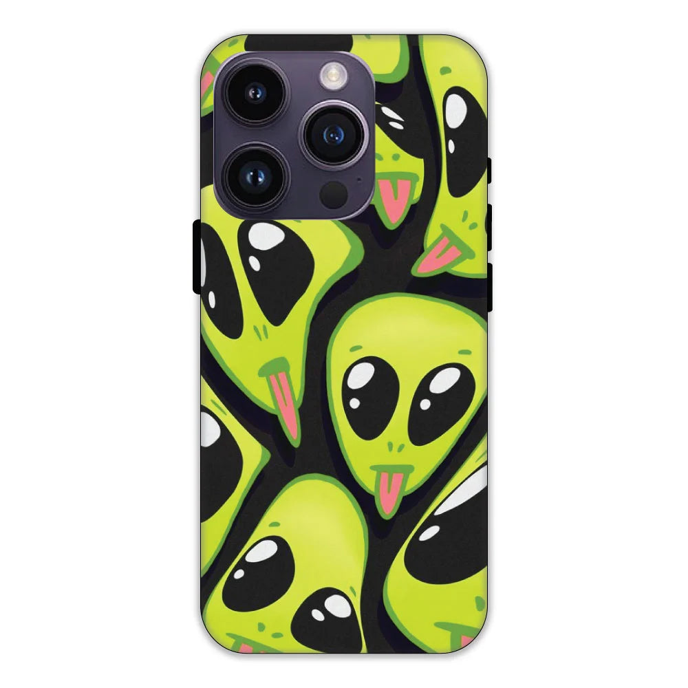Cute Aliens Hard Case Apple iPhone 14 Pro Max Models