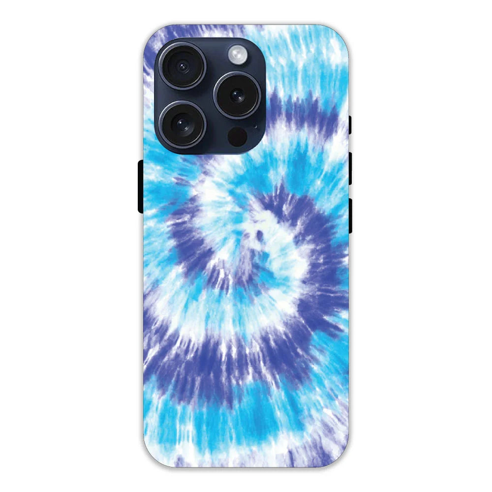 Aqua Tie dye  Hard Case Apple iPhone 14 Pro Models