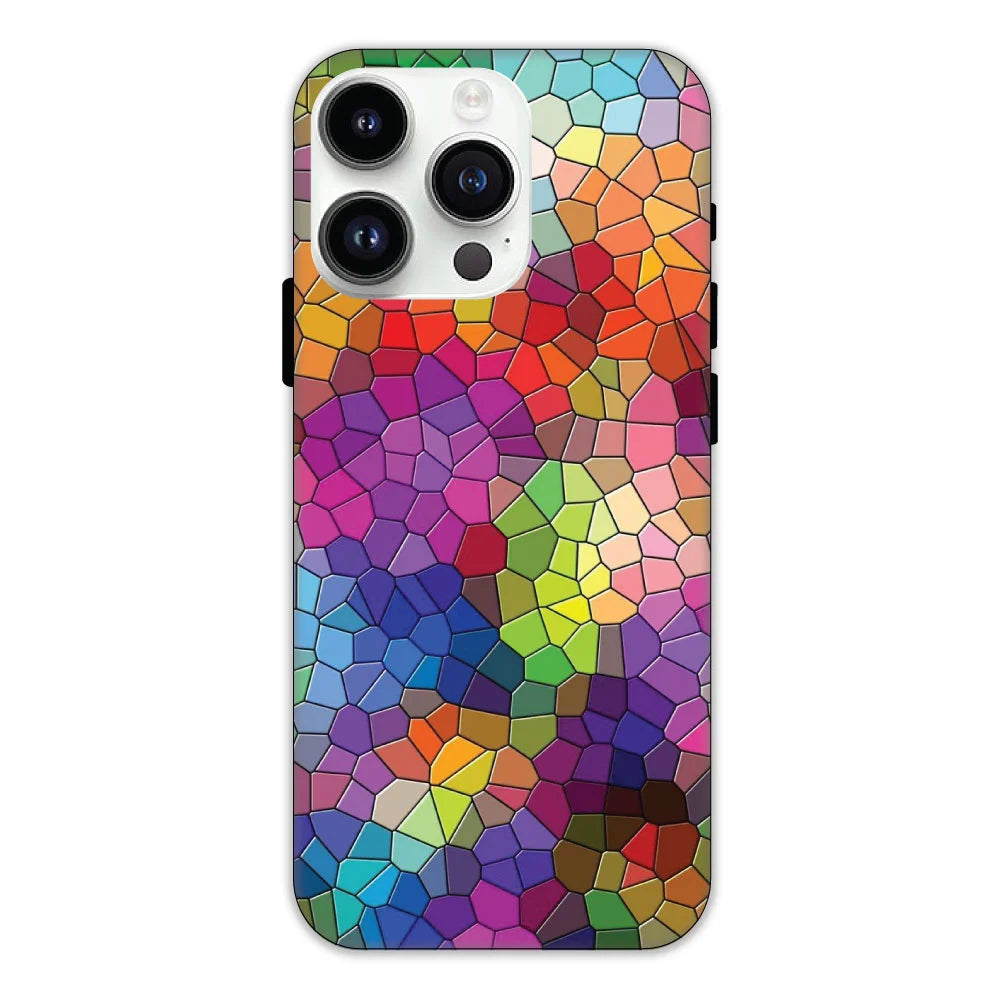 Rainbow Mosiac Hard Case Apple iPhone 14 Pro Models