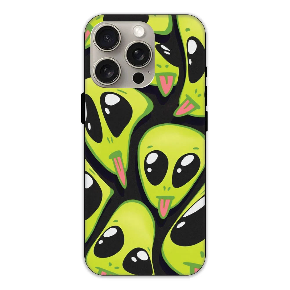Cute Aliens Hard Case Apple iPhone 14 Pro Models