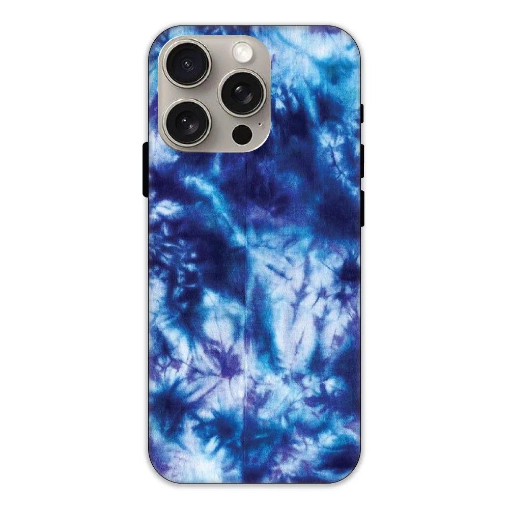 Dark Blue Tie Dye Hard Case Apple iPhone 14 Pro Models