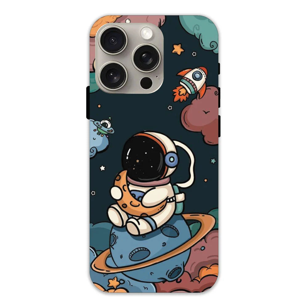 Cute Astronaut Hard Case Apple IPhone 14 Pro Models
