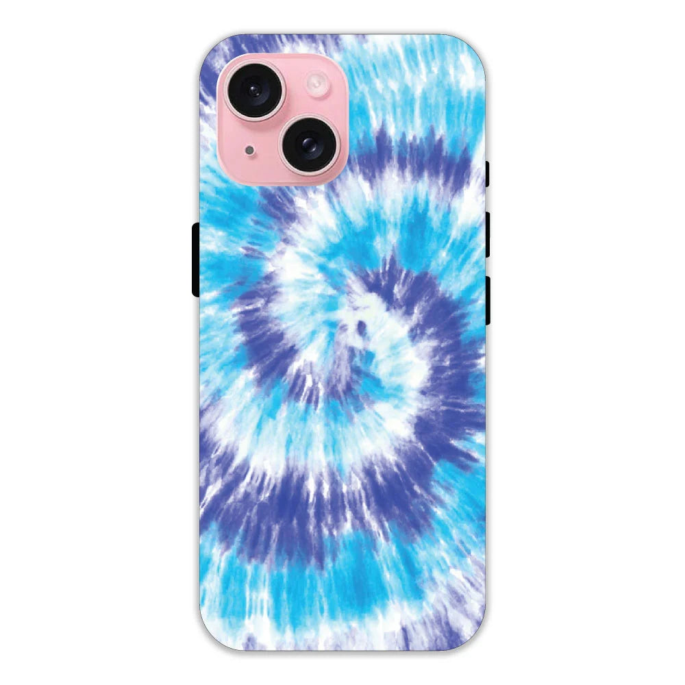 Aqua Tie dye  Hard Case Apple iPhone 14 Models