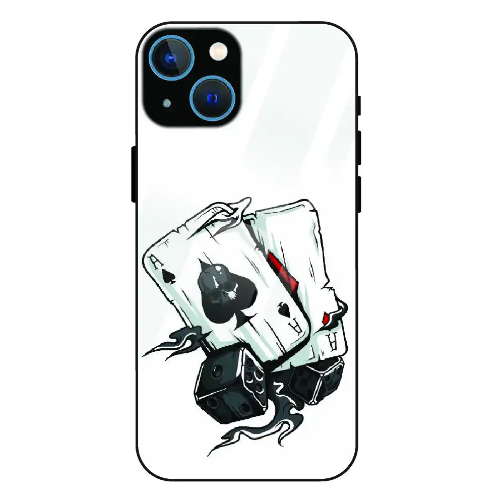 Aces & Dice - Glass Case For Apple iPhone 15