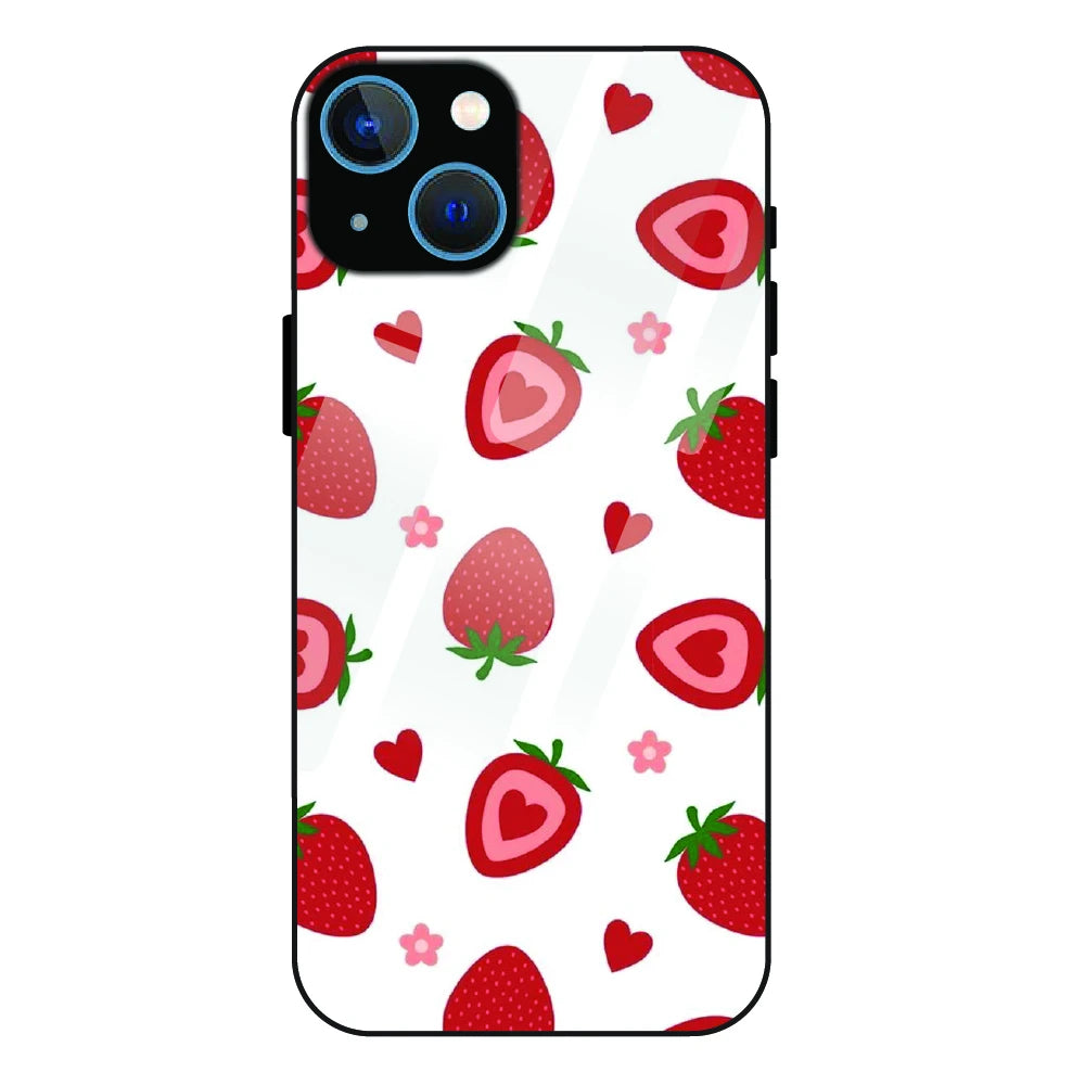 Strawberry - Glass Case For Apple iPhone 15