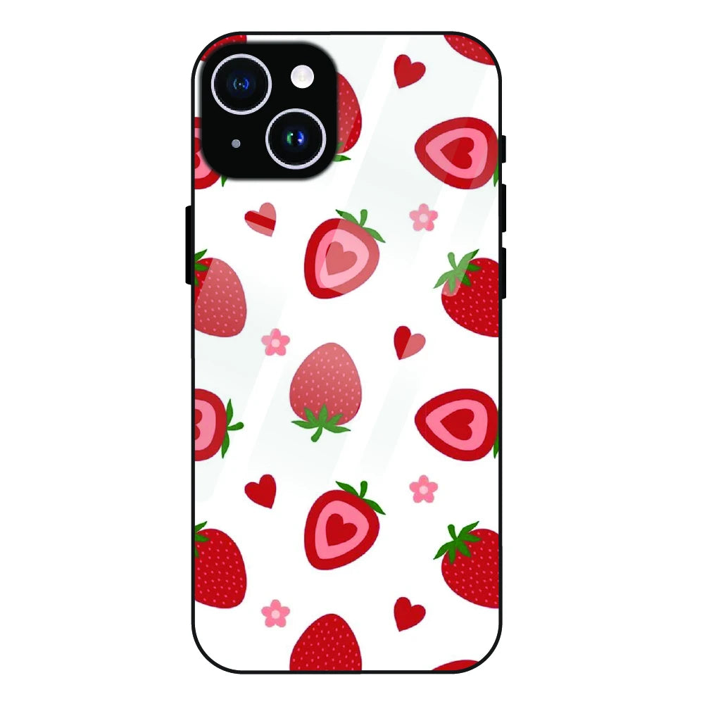 Strawberry - Glass Case For Apple iPhone 15 Plus