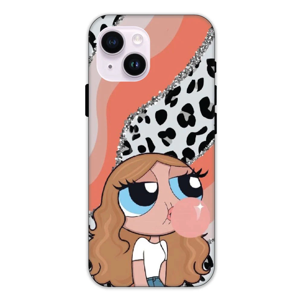Peach Print Baddie Girl  - Hard Cases For Apple iPhone Models