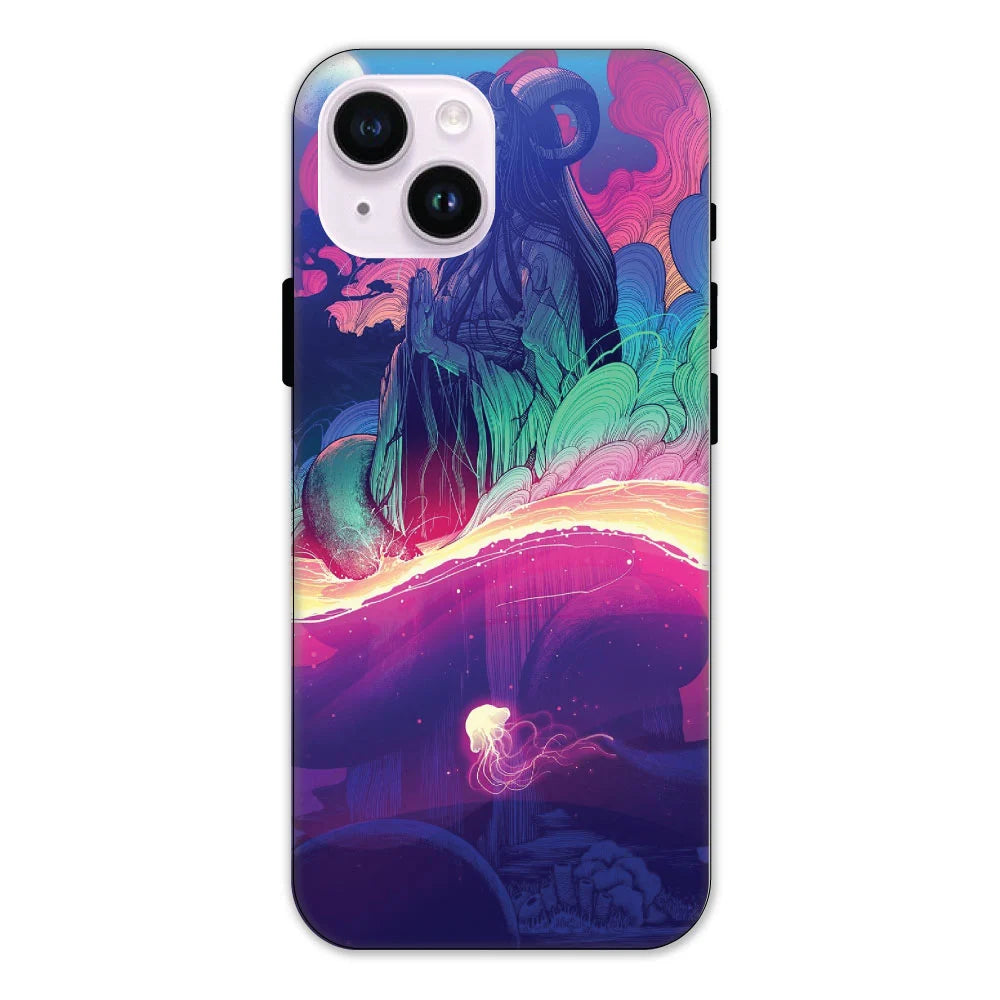 Jellyfish & The Sea - Hard Cases For Apple iPhone Models
