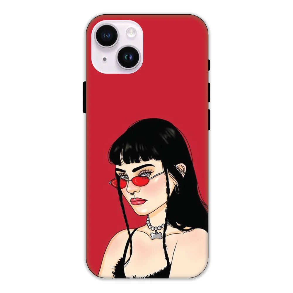 Red Baddie Hard Case Apple iPhone 15 Plus Models