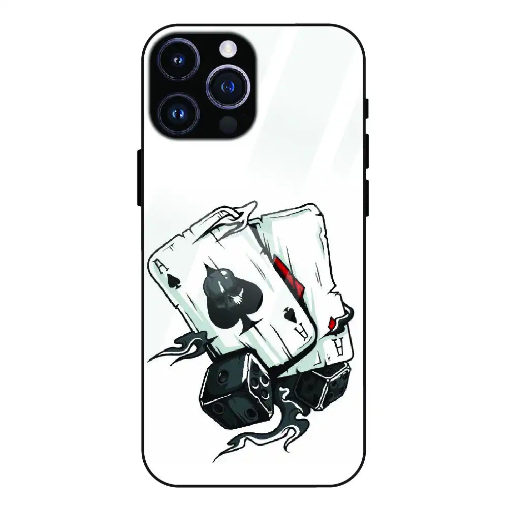 Aces & Dice - Glass Case For Apple iPhone 15 Pro