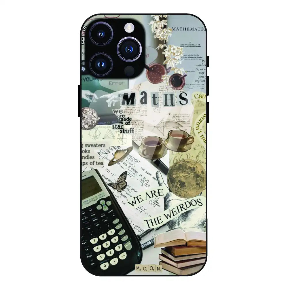 Study Vibes Maths - Glass Case For Apple iPhone 15 Pro