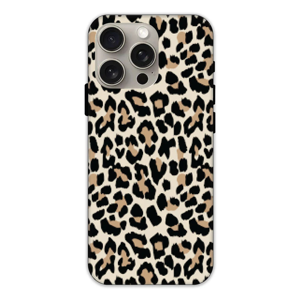 Leopard Print Hard Case Apple iPhone 15 Pro Max Models