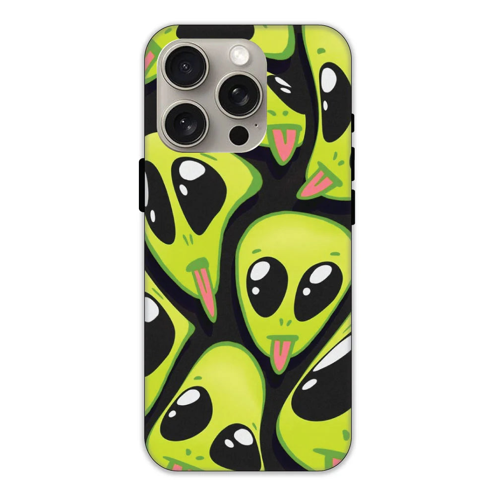 Cute Aliens Hard Case Apple iPhone 15 Pro Max Models