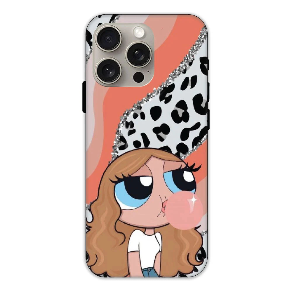 Peach Print Baddie Girl  - Hard Cases For Apple iPhone Models