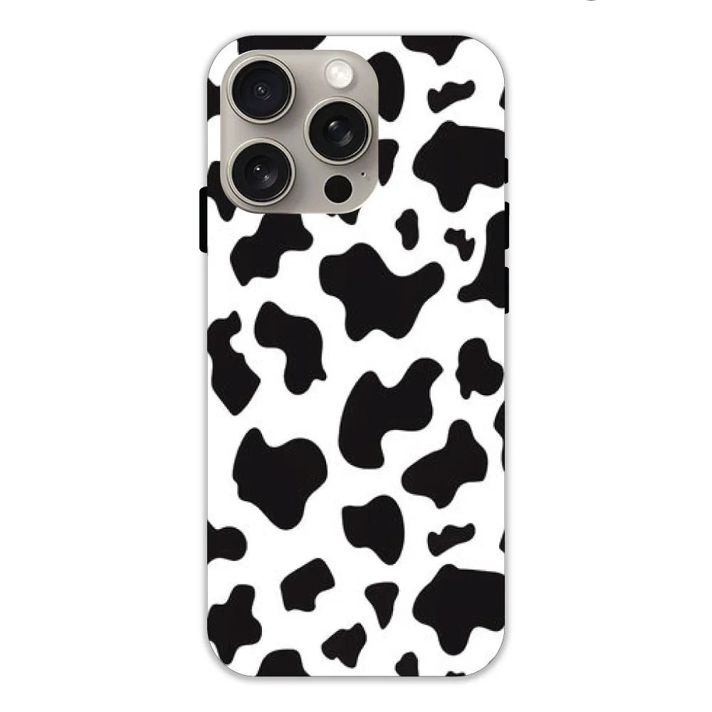 Cow Print Hard Case Apple iPhone 15 Pro Models