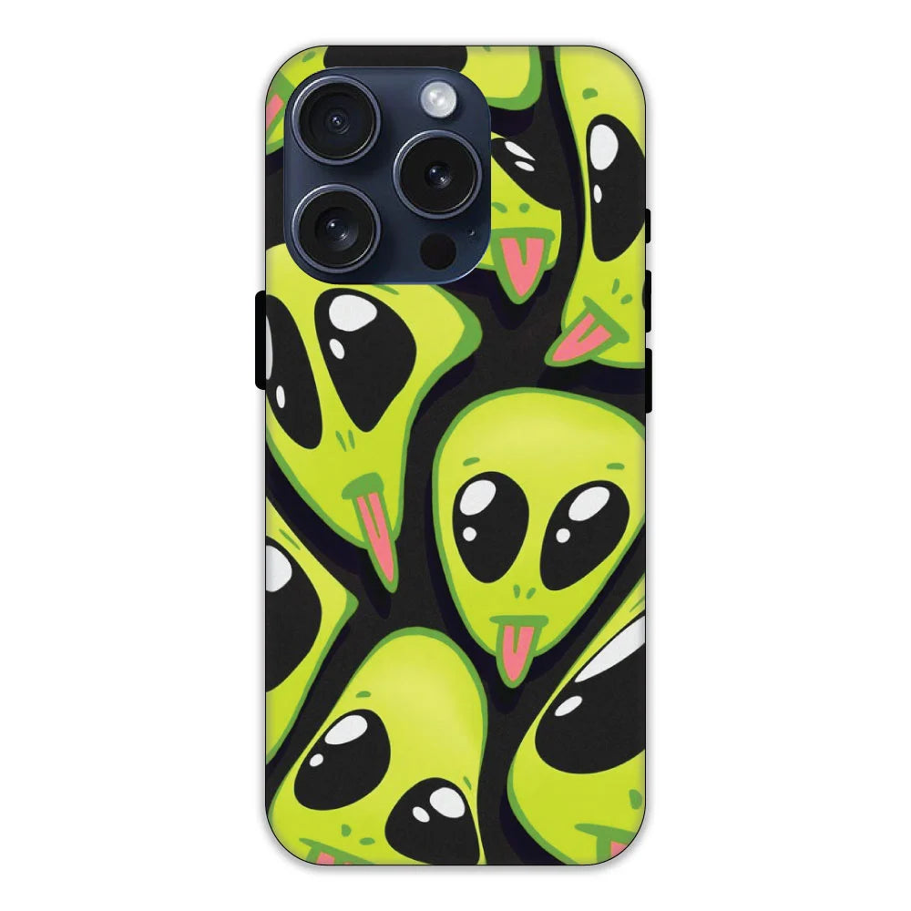 Cute Aliens Hard Case Apple iPhone 15 Pro Models