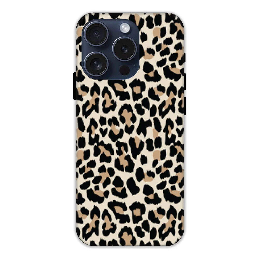 Leopard Print Hard Case Apple iPhone 15 Pro Models