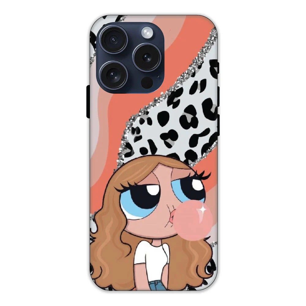 Peach Print Baddie Girl  - Hard Cases For Apple iPhone Models