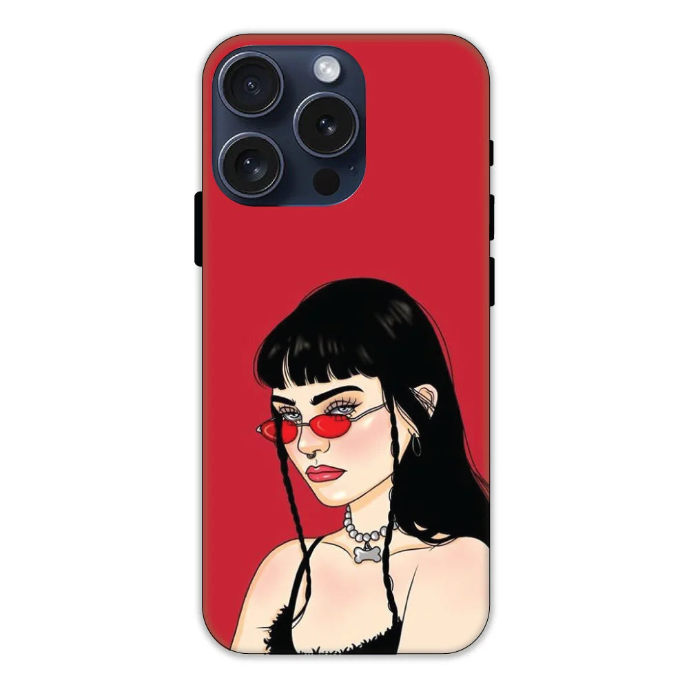 Red Baddie Hard Case Apple iPhone 15 Pro Models