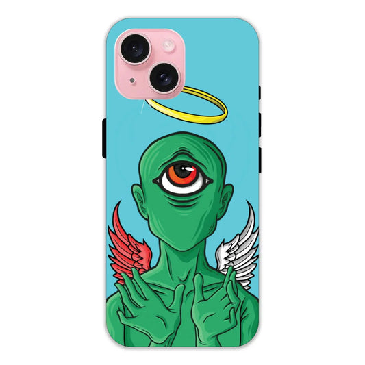 Alien Angel & Devil Hard Case Apple iPhone 15 Models